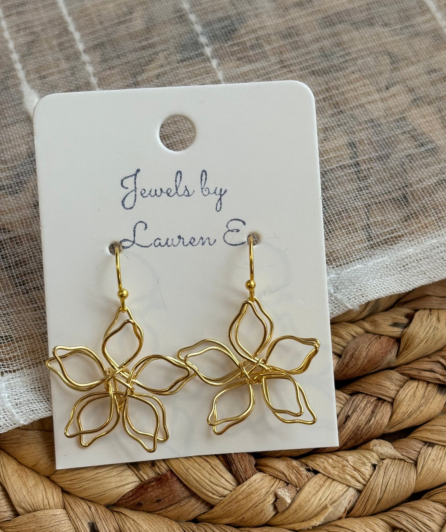 Twisted Flower Dangles