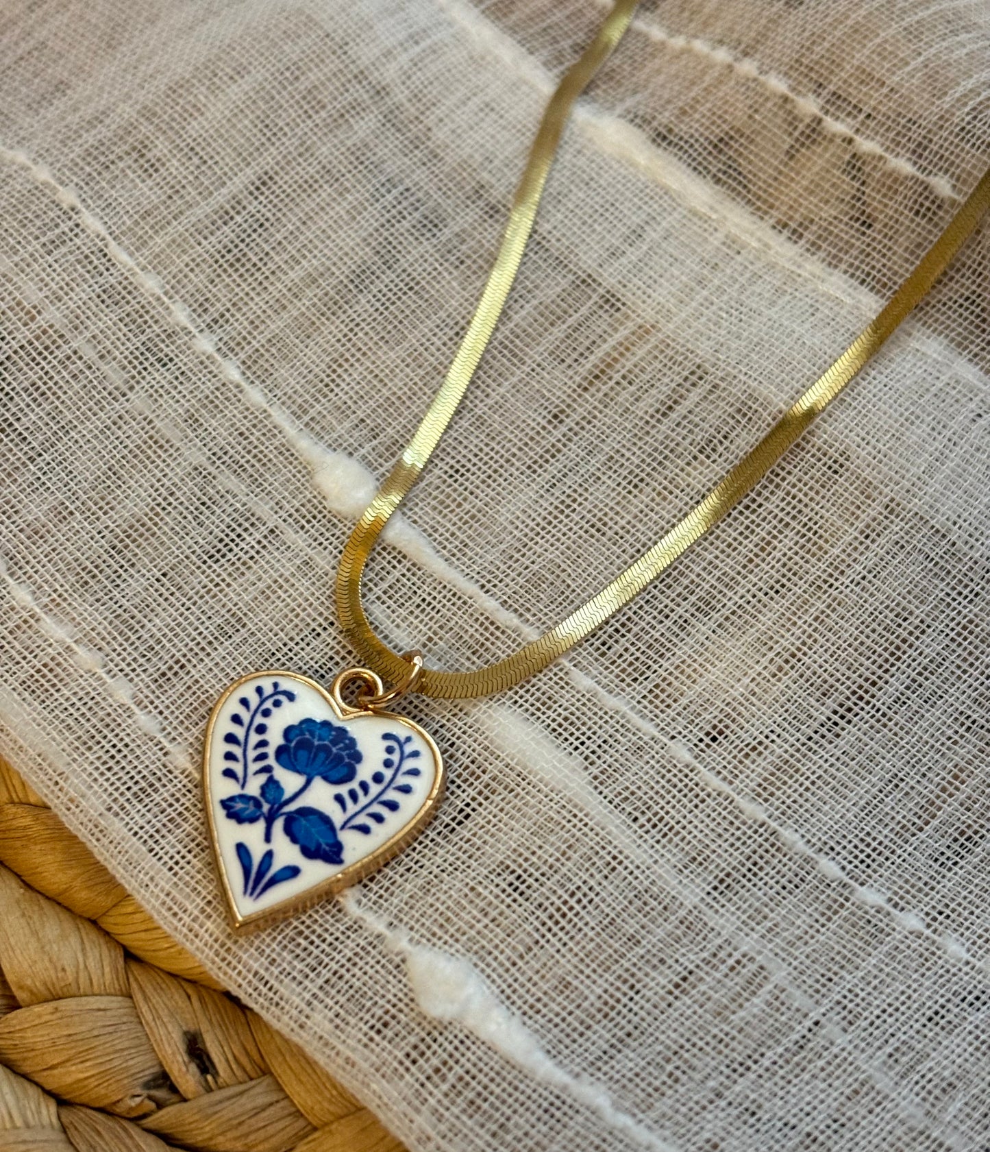 Vintage Feel Heart Necklace