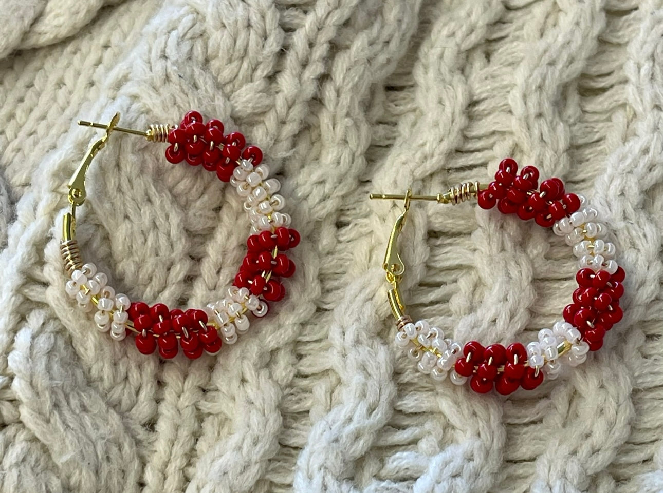 Peppermint Twist Hoops