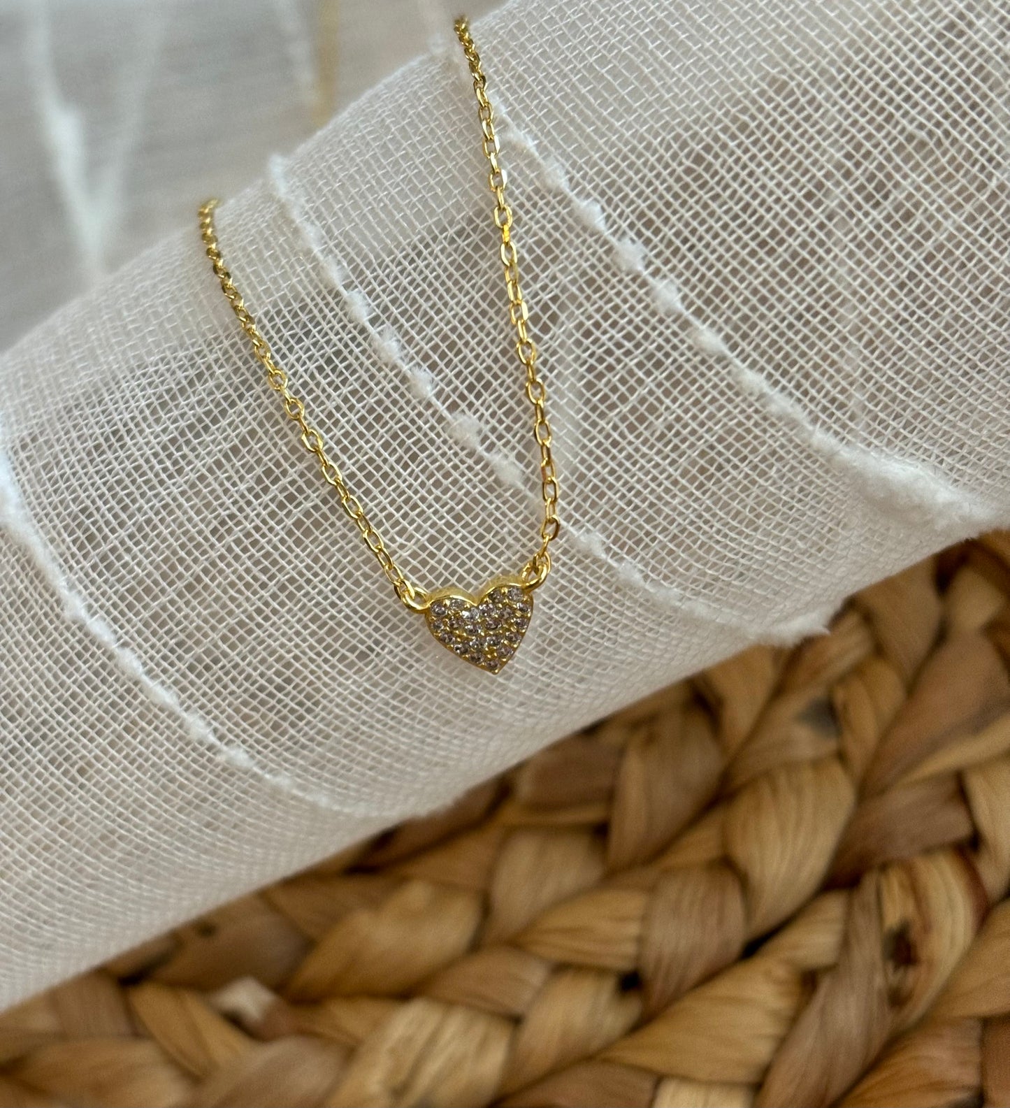 Dainty Golden Heart Necklace