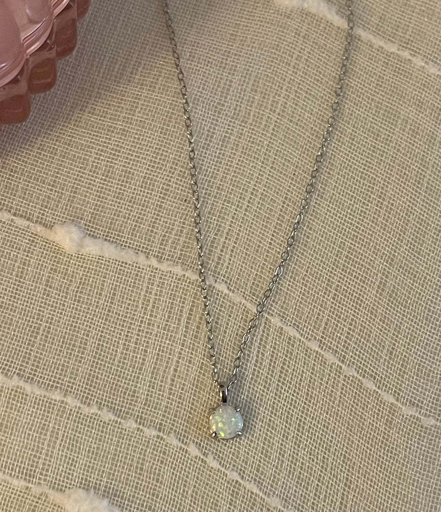 Silver Honest Opal Necklace