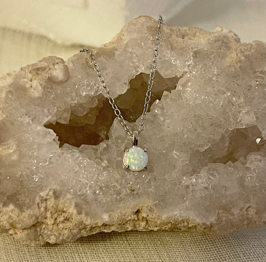 Silver Honest Opal Necklace