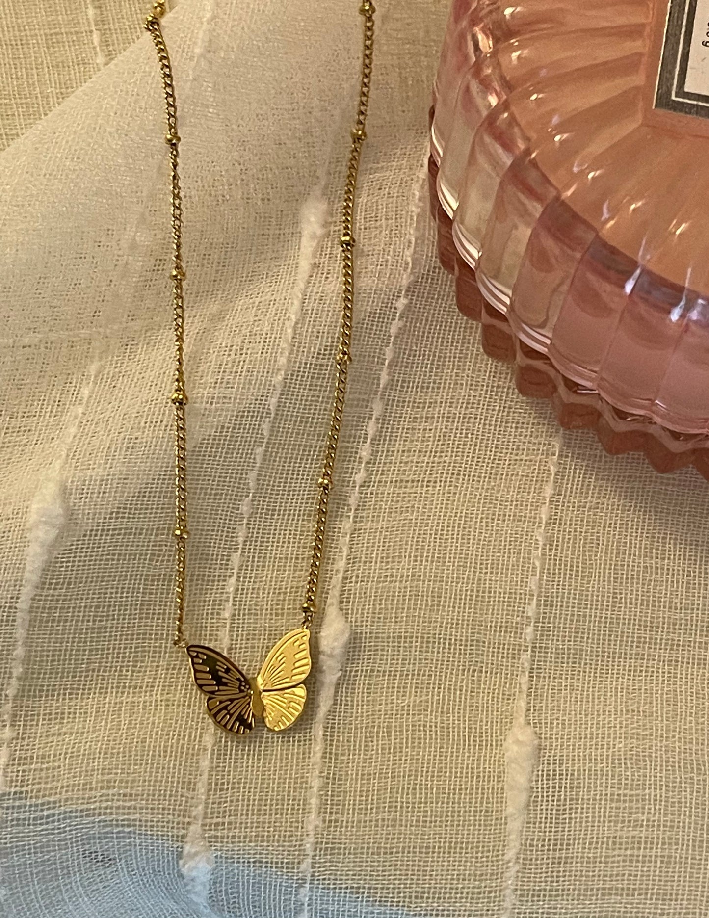 Golden Butterfly Necklace