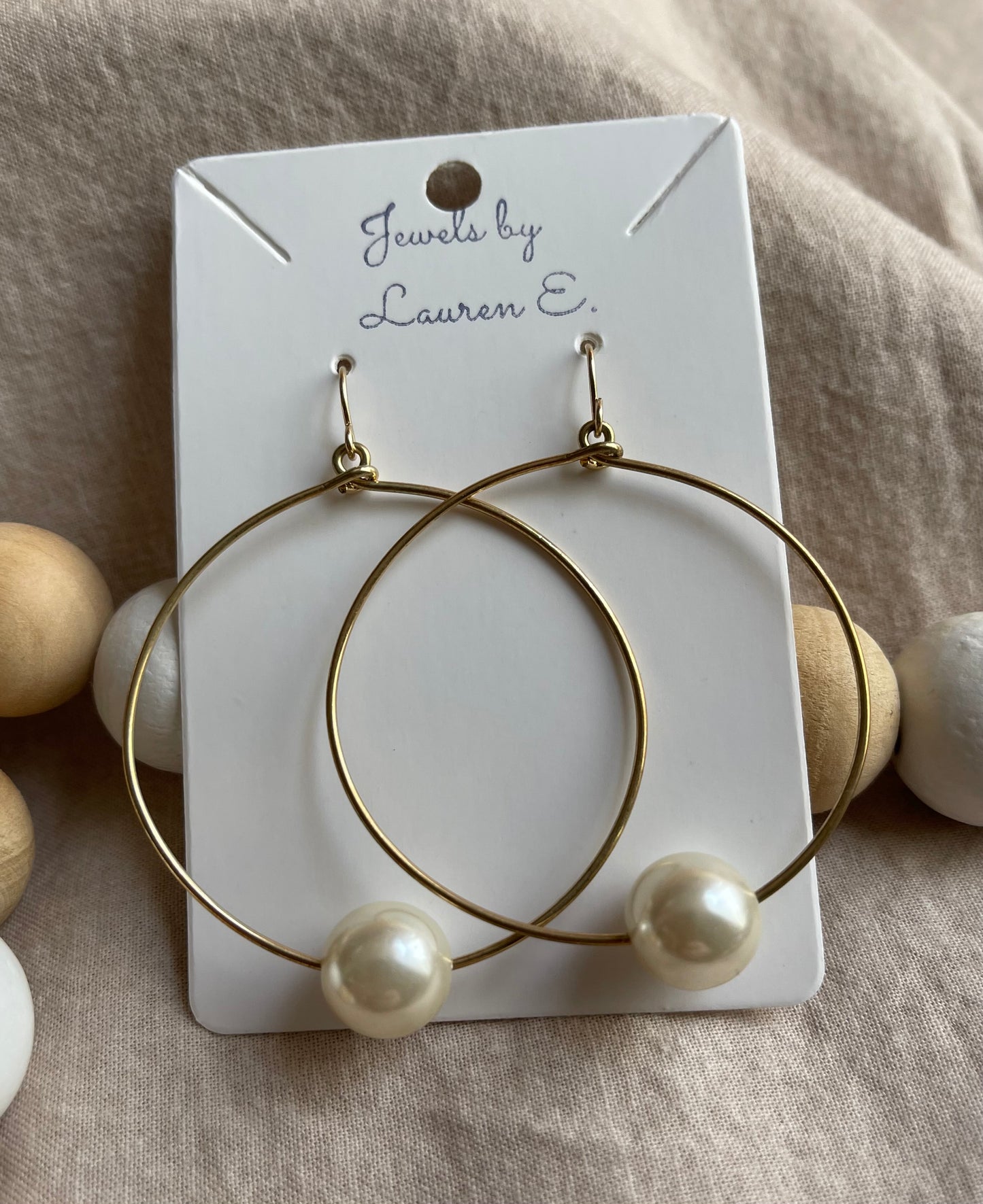 Golden Pearl Dangles